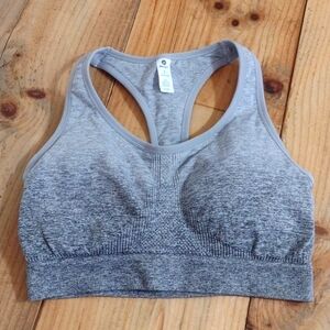 90 Degree by Reflex Gray Ombre High Performance Sports Bra Size L NEW